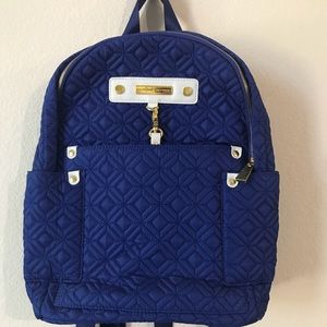 Adrienne Vittadini Quilted Backpack Royal Blue